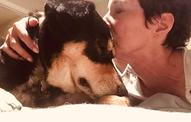 April Nocifora with her dog, Monk